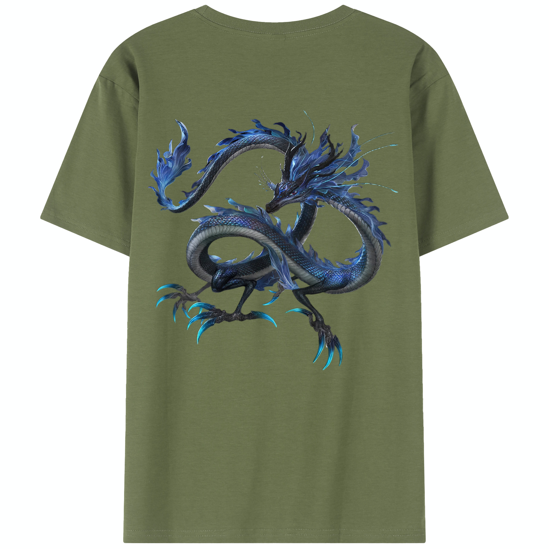 （画像用） Ne Zha 2 ナタ 魔童の大暴れ 綿100％半袖Tシャツ（背面プリント）
